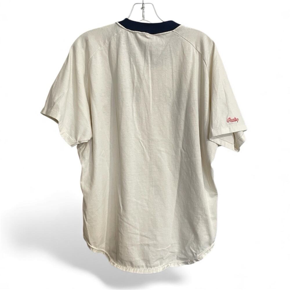 Vintage Rawlings Boston Red Sox Front Button Baseball Shirt Jersey Size XL White - Picture 2 of 9
